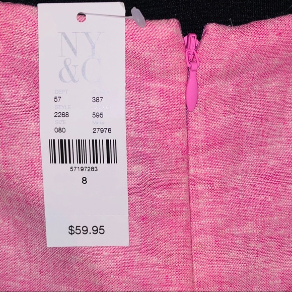 High low Linen skirt with ruffle. - Picture 4 of 7